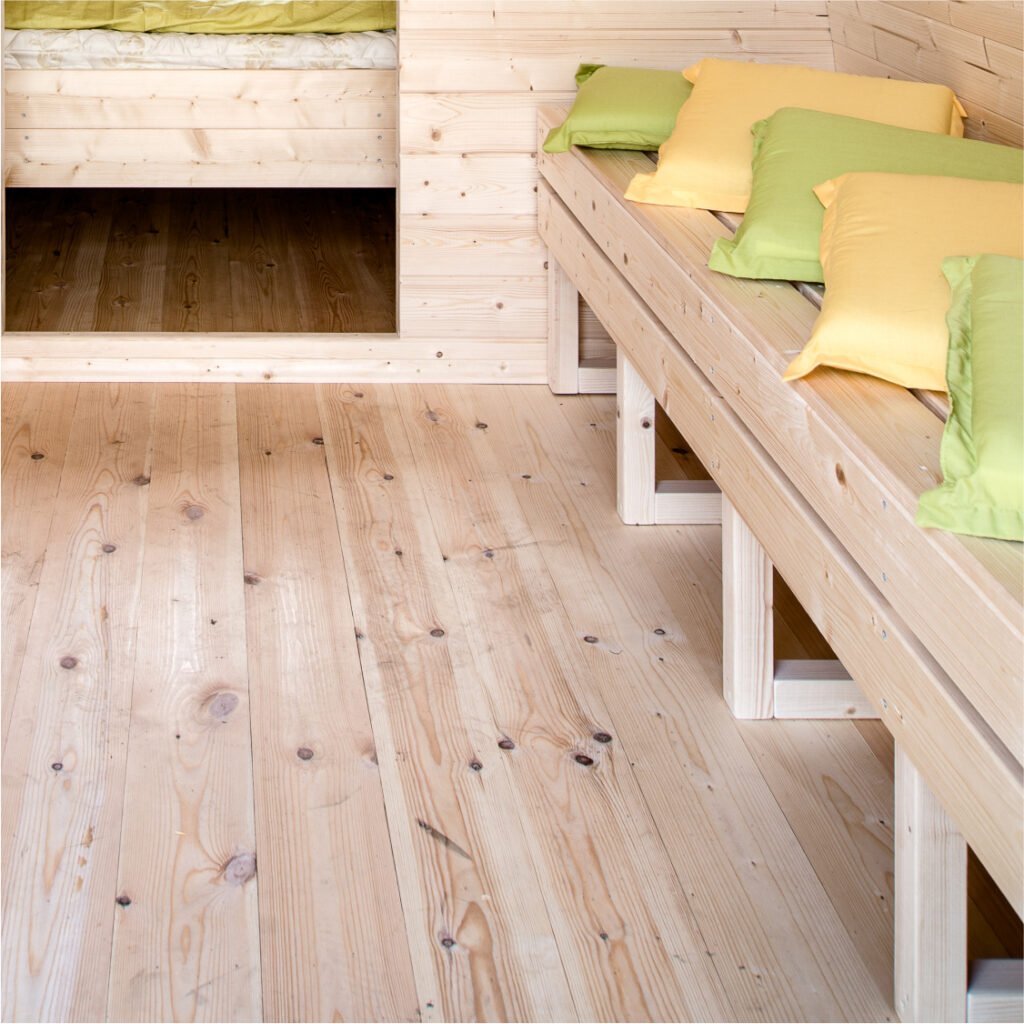 Beinkur til campingpodd