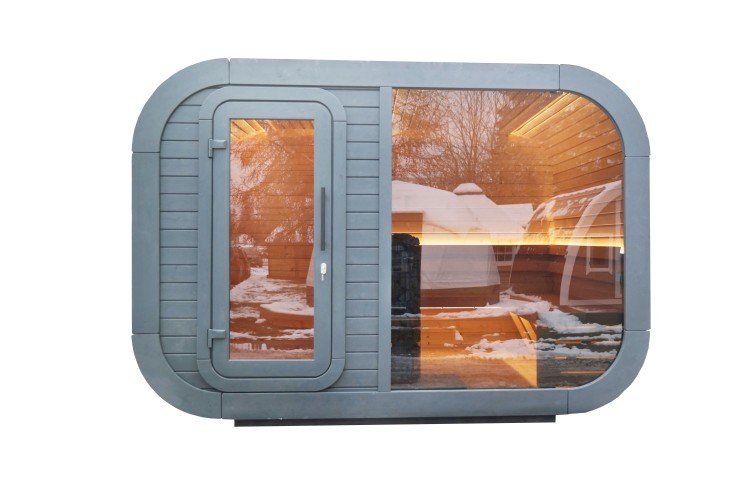 Sauna Luna 3.3 x 2.4 m við umklæðingarrúmi