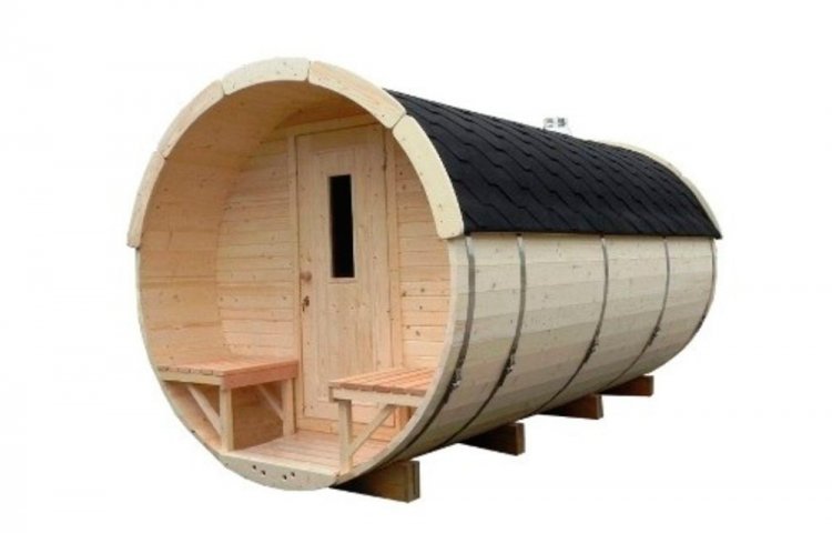 Sauna tunna Ø 1.9 x 3.5 m