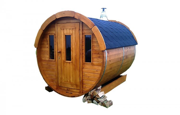 Sauna tunna Ø 1.9 x 2.5 m