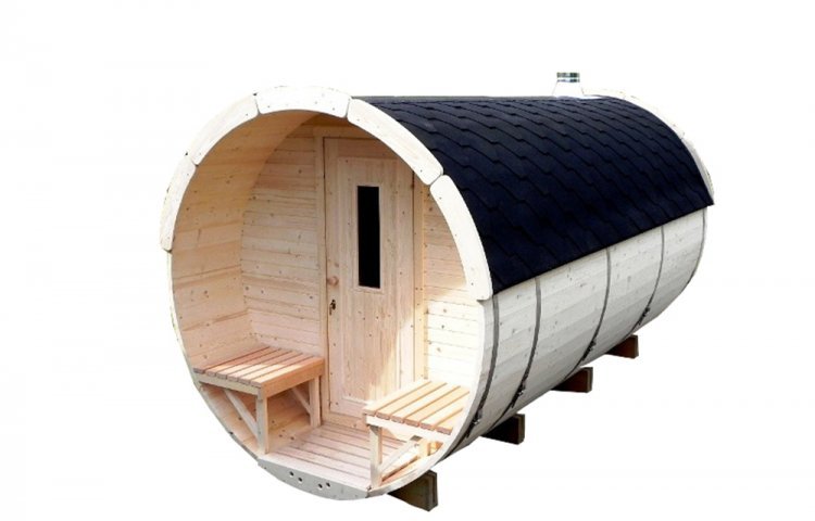 Sauna tunna Ø 2.2 x 4 m