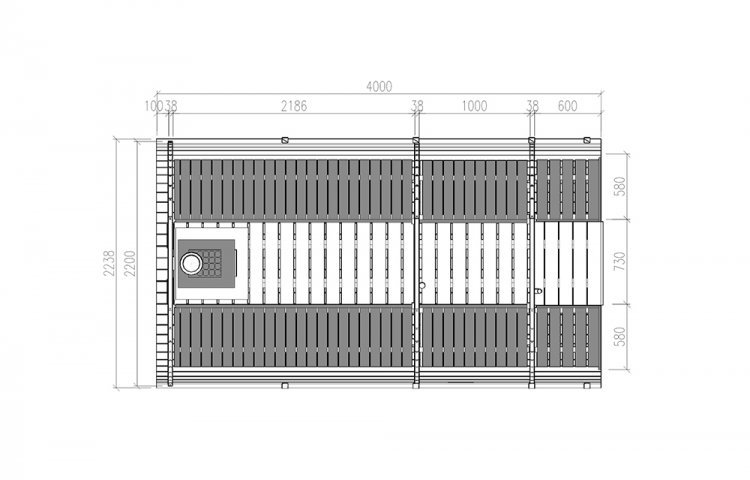 Sauna tunna Ø 2.2 x 4 m - Image 12