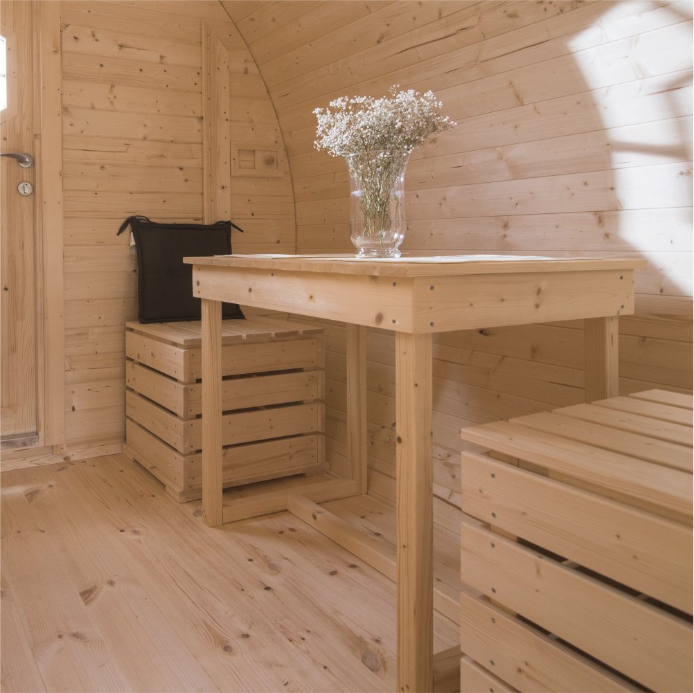 Borð til campingpodd