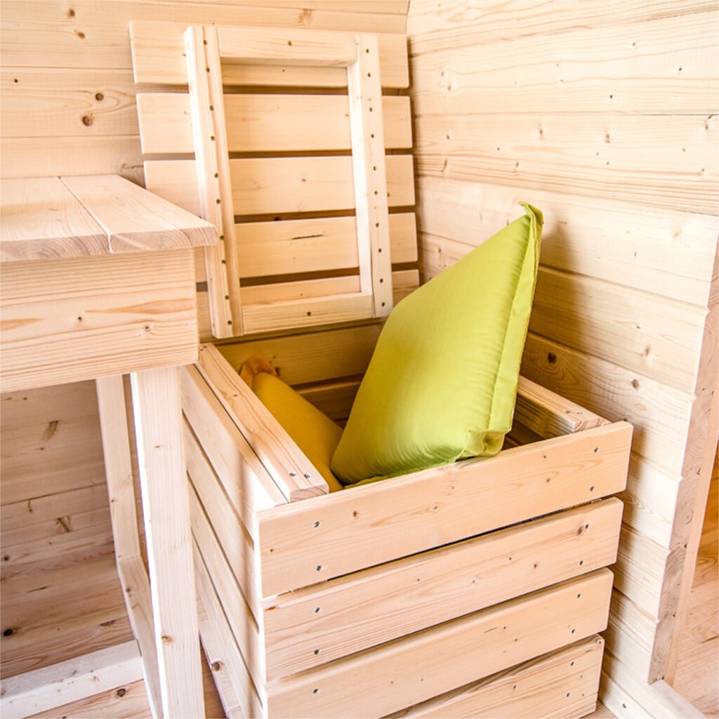 Puffur til campingpodd