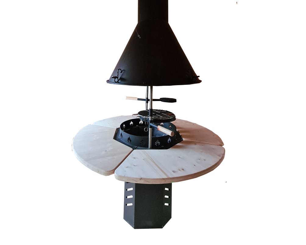 Viking Premium grillsett við skorsteini